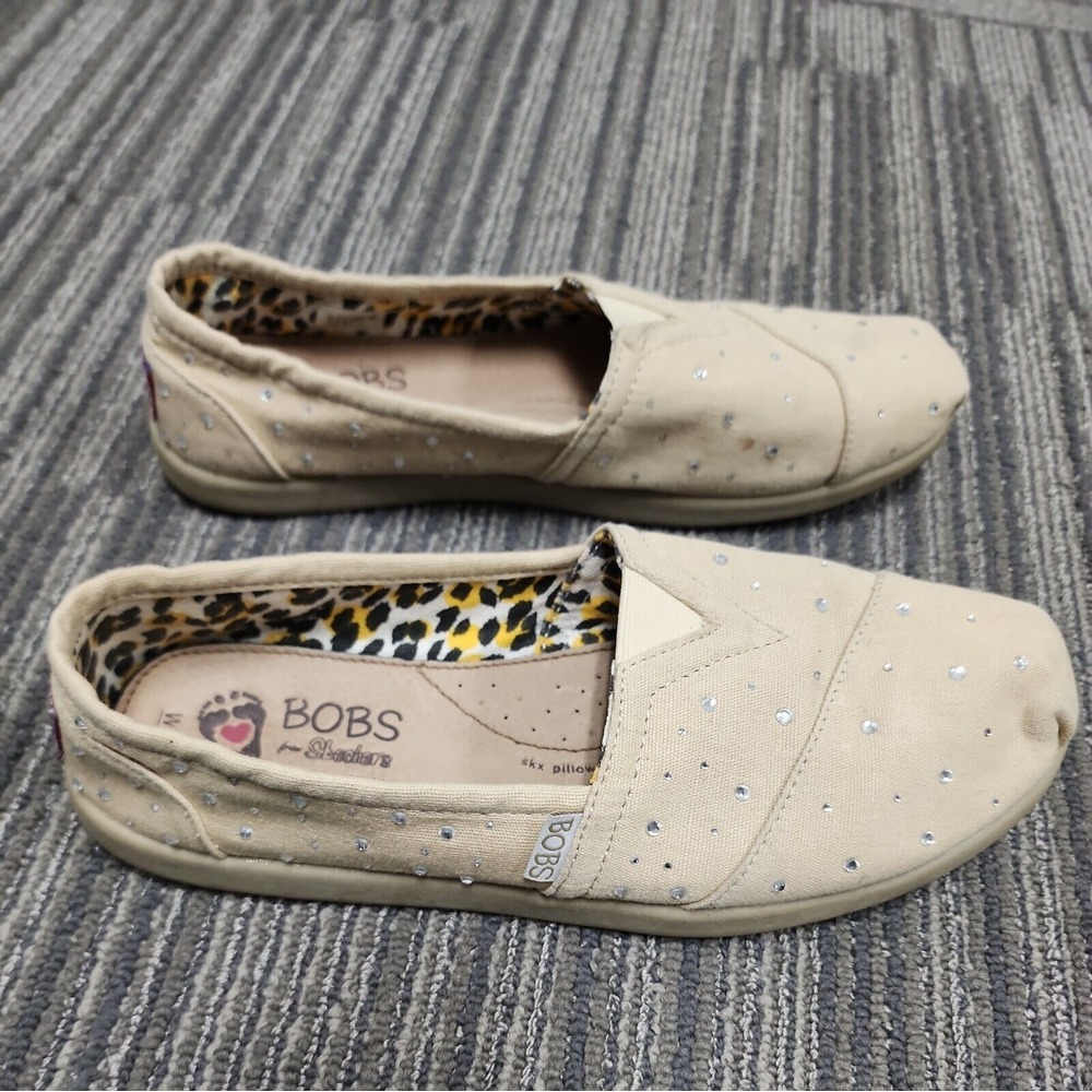 Skechers Bobs World Unity Slip On Brown with Sparkle Design 39596‎ Size 7